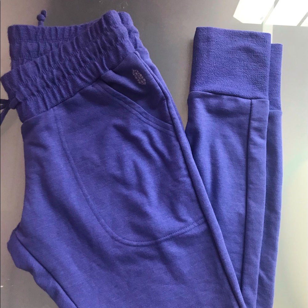 NWT Free People purple joggers size XS